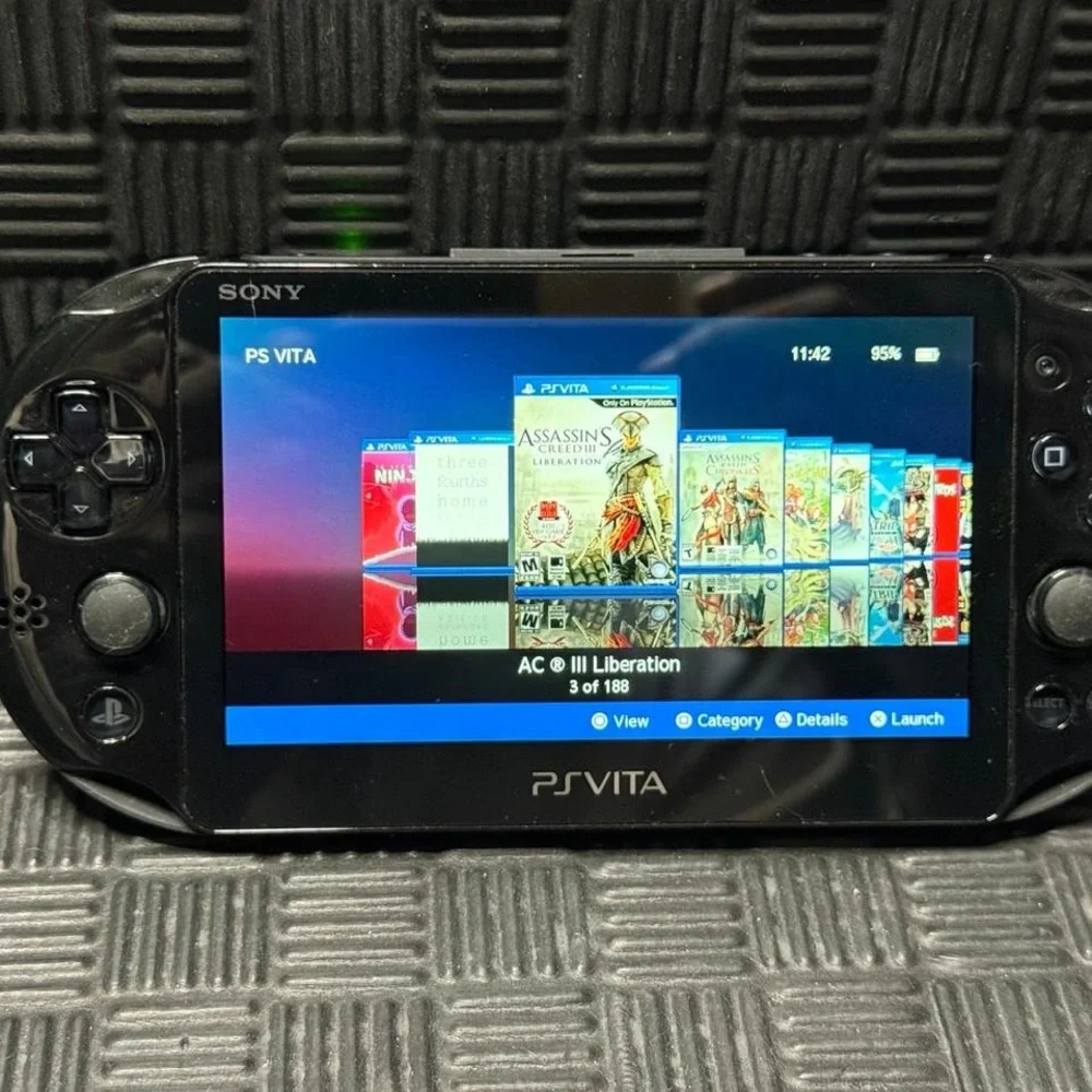 Sony PS Vita Handheld Gaming Console - Black